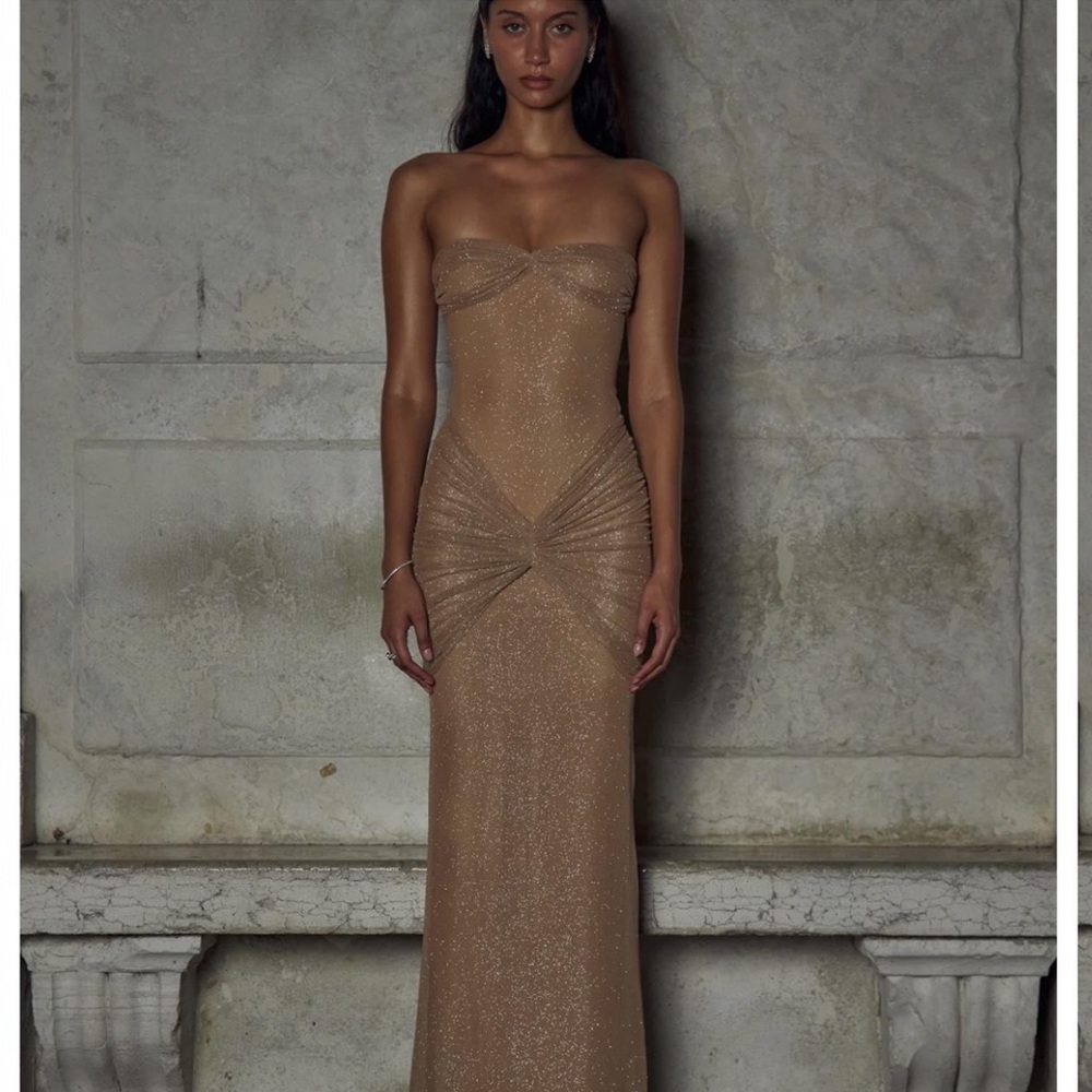 Mirror Palais “The Starlite Dress” Diamond Sand